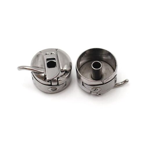 Machine à coudre en métal pour la maison, étui pour bobines, argent, accessoires