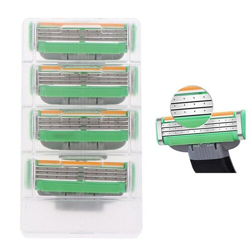 Lames de rasoir de sécurité pour hommes, 1 paquet, soins du visage, rasage manuel, Cassette