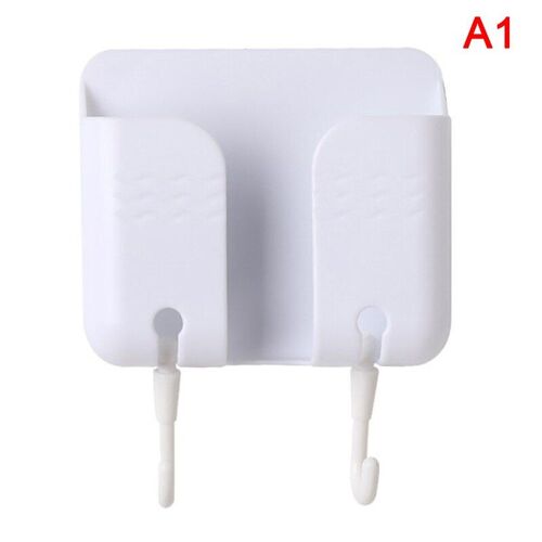 Boîte de rangement murale pour télécommande et téléphone portable, support mural sans poinçon, avec Base de chargement de Type crochet, support multifonctionnel