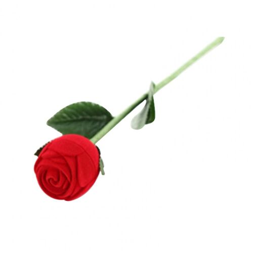 Boîtes de rangement en forme de Rose, belle boîte à bagues en tissu décoratif romantique, vitrine à bagues, fournitures de fête de mariage