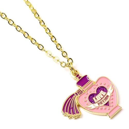 Harry Potter - Pendentif Et Collier Plaqué Or - Love Potion