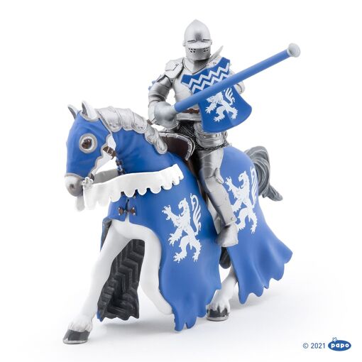 Figurine Timpo Toys Chevalier Cavalier Jaune Médiéval - Plastique Peint