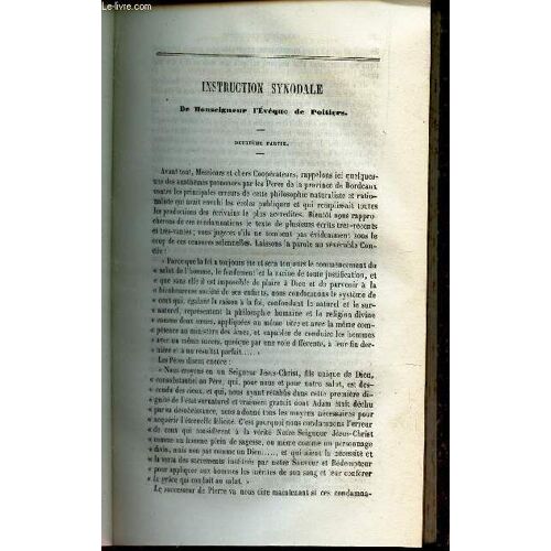 Instruction Synodale (2e Partie).