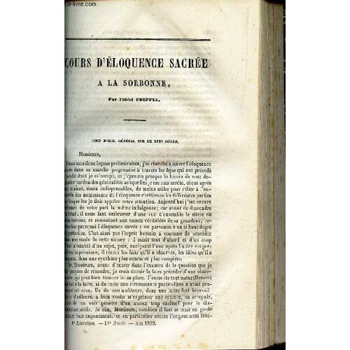 Cours D'eloquence Sacreee A La Sorbonne : Coup D'oeil General Sur Le Xviie Siecle