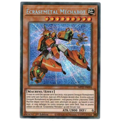 Yu Gi Oh Mp21 Fr094 Écrasemétal Méchabot Secrete Rare