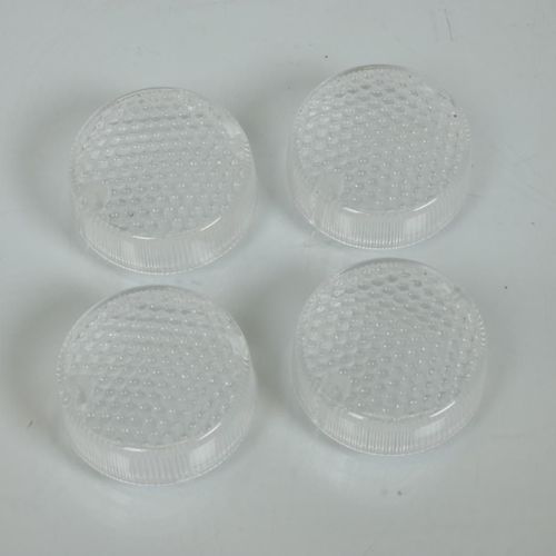 Kit De 4 Cabochon De Clignotant Rond Transparent Pour Moto Aprilia 50 Rs 2000