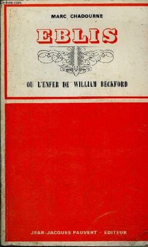 Eblis Ou L'enfer De William Beckford