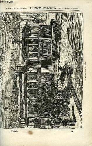 La Semaine Des Familles 17eme Annee N°52 - Les Nouveaux Tramways A Vapeur De Elie Vernon, Les Debris Du Naufrage Xi De Michel Aubray, Le Premier Tour Du Monde (Fin) De G. De La Landelle ...