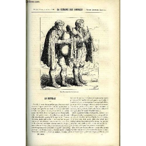 La Semaine Des Familles 22eme Annee N°14 - Les Pifferari De J.O. Lavergne, Les Pupilles De Tante Claire Iv De M. Maryan, Curiosites D'histoire Naturelle De Sylvain, Le Meunier Son Fils Et ...