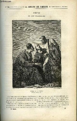 La Semaine Des Familles 15eme Annee N°26 - L'huitre Et Les Plaideurs De Elie Vernon, Plusieurs Filles A Marier De C.N. Dickson, La Vierge De Mai (Fin) De Hippolyte Audeval, Les Vendanges De ...