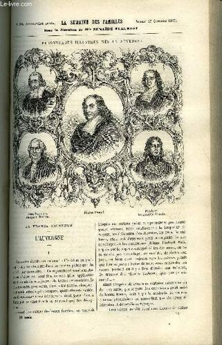 La Semaine Des Familles 19eme Annee N°30 - La France Inconnue - L'auvergne De Ch. Barthelemy, Un Acces De Depit De Zenaide Fleuriot, Christophe De Beaumont De Bathild Bouniol, Pres D'un ...