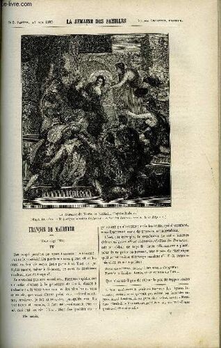 La Semaine Des Familles 24eme Annee N°9 - Francois De Malherbe Iv De Therese Alphonse-Karr, Caissier Et Pere Ii De Leontine Rousseau, Les Dettes D'honneur Viii De G. De La Landelle ...