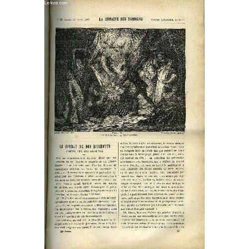 La Semaine Des Familles 28eme Annee N°22 - Le Combat De Don Quichotte De Ch. Barthelemy, L'erreur De La Baronne De Zenaide Fleuriot, Les Ceremonies Du Bapteme De S. Dussieux, M. Le Comte De ...