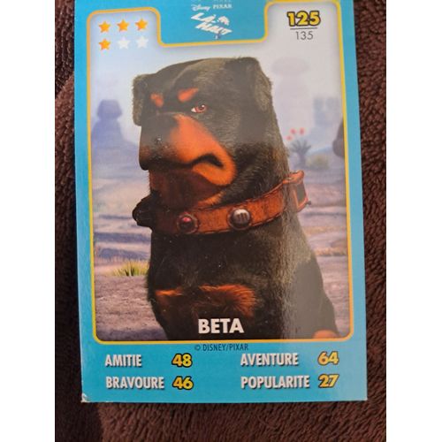 Carte Beta La-Haut Heros Disney Pixar Auchan Numero 125/135