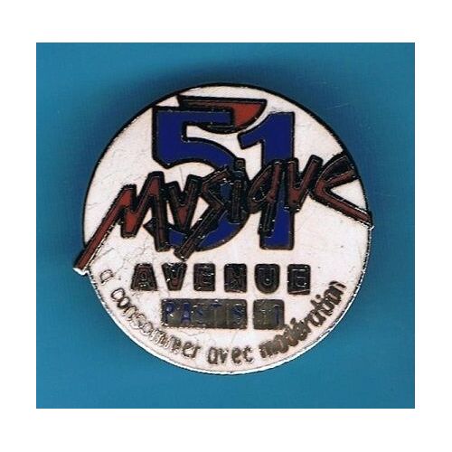 9470 // Pin's:  Pastis 51 Avenue Musique 51 . Ø 2,7 Cm