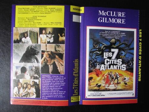  Jaquette Du Film.Les 7 Cités D'atlantis(1978).Réalisation.Kevin Connor Avec Doug Mcclure,Peter Gilmore,Donald Bisset,Shane Rimmer