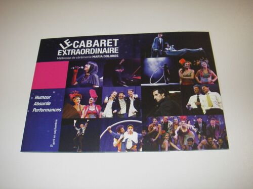 Dossier De Presse Le Cabaret Extraordinaire Maria Dolores Elise Roche Cirque Tournée 2015-2016 0 