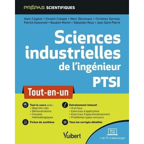 Sciences Industrielles De L'ingénieur Ptsi - Tout-En-Un