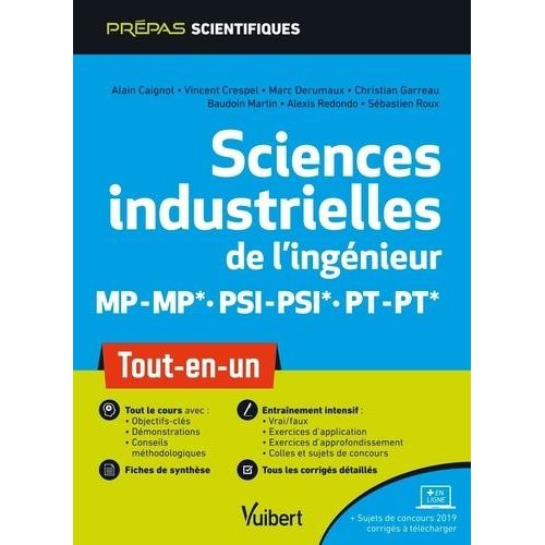 Sciences Industrielles De L'ingénieur Mp/Mp Psi/Psi Pt/Pt - Tout-En-Un