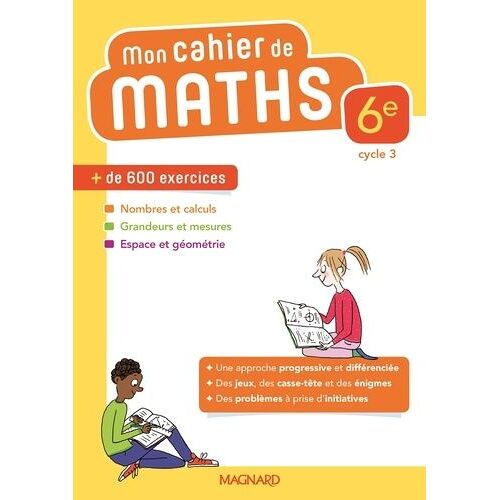 Mathématiques 6e Mon Cahier De Maths