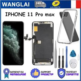 Ecran Complet Iphone 11 Pro Max Noir Vitre Tactile + Lcd Sur Chassis Avec Cadeau