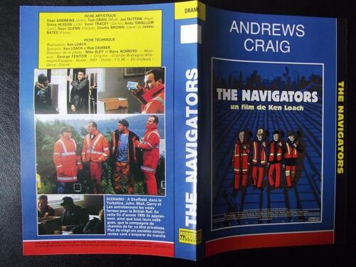  Jaquette Du Film.The Navigators(2001).Réalisation.Ken Loach Avec Dean Andrews,Tom Craig,Joe Duttine,Steve Huison,Venn Tracey Andy Swallow