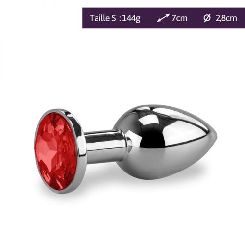 Plug Métal Bijou Anal Rosebud M - 9 Coloris