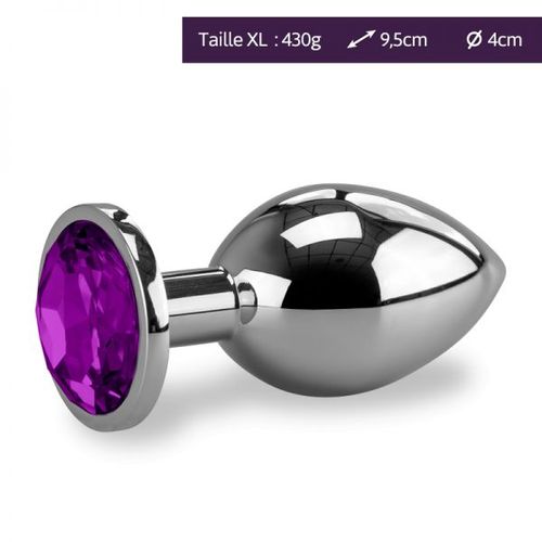 Bijou Anal Rosebud 450gr Xl-Améthyste - Collection Diamond