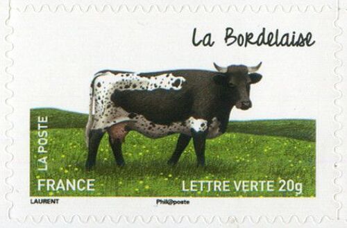 Les Vaches De Nos Régions : La Bordelaise Année 2014 N° 961 Yvert Et Tellier
