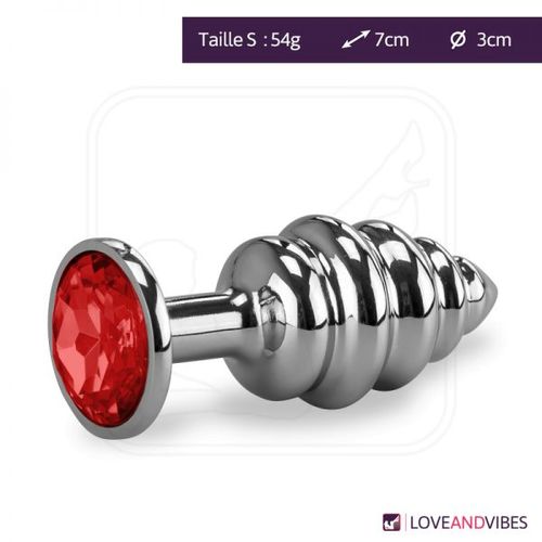 Bijou Anal Rosebud Torsadé S - 8 Coloris