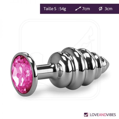 Bijou Anal Rosebud Torsadé S - 8 Coloris