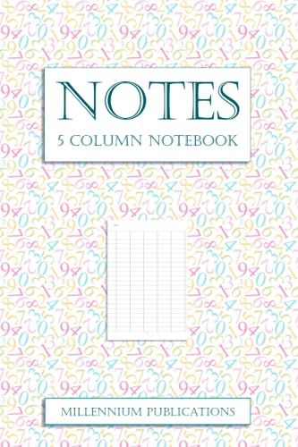Simple 5 Column Notebook: Useful For Vocabulary Lists, Foreign Language Learning, Pros And Cons Comparisons, Name And Number, Etc.