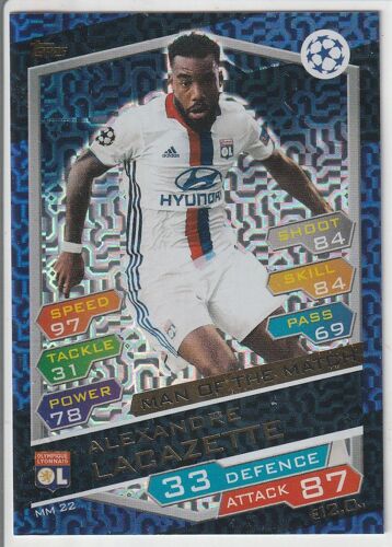 Carte Topps - Alexandre Lacazette - Mm22 - Olympique Lyonnais