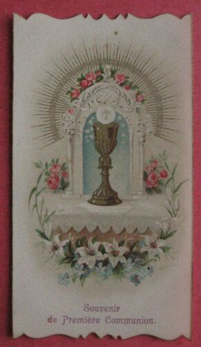 Image Pieuse Ancienne 1900 Souvenir Communion Guingamp