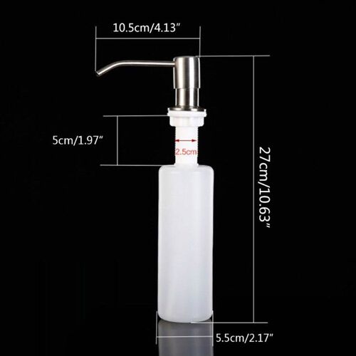 Distributeur de savon liquide d'évier de cuisine, bouteille de savon liquide de salle de bains, détergent liquide de lavage des mains, pompes 300ml, livraison directe