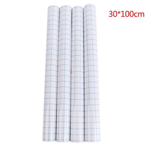 4 Rouleaux De Ruban Adhésif Transparent En Vinyle, 30x100cm, Pour Application De Transfert, Signalisation, Artisanat
