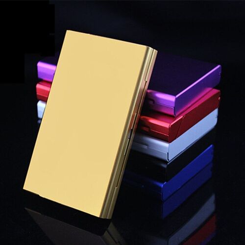 Étui à Cigarettes en aluminium, porte-cigare, boîte de poche, conteneur de rangement, boîte-cadeau pour hommes/femmes