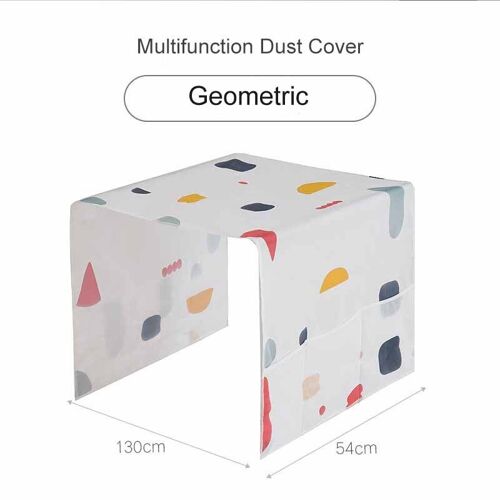 Housse de réfrigérateur géométrique en tissu, imperméable, anti-poussière, pour réfrigérateur à une porte, pour Machine à laver, décor domestique
