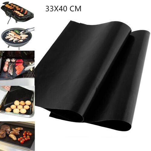 Tapis de cuisson antiadhésif Portable réutilisable, plaque de cuisson Portable, résistant à la chaleur, pour pique-nique en plein air, outil de four de cuisson de 0.08mm d'épaisseur