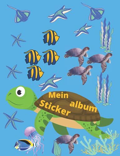 Mein Sticker Album: 30 Seiten | Din A4 | Blanko | Kein Silikonpapier | Geschenkidee