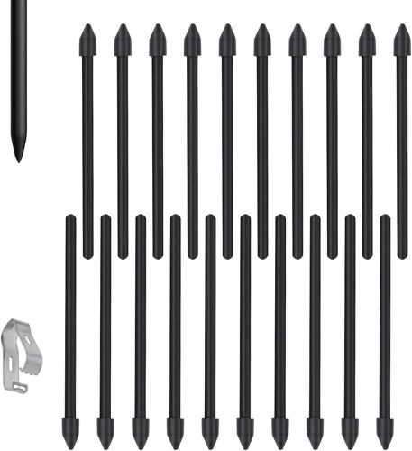 KALANKA-20 Pièces Pointes de Stylet S pour Samsung, Pointes de Stylet de Rechange S Pen Nibs avec Pince à Épiler Compatible avec Galaxy Tab S7 FE Tab S7 Tab S7 Plus Tab S8 Tab S8 Plus (Noir)