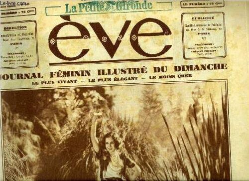 Eve N° 543 - Les Belles Artistes Chez Elles : Mary Brian, Monte Carlo, Opérette D Ernst Lubitsch, Par Paul Granet, Renouvelons Coussins Et Napperons, Femmes Mayas Par Titayna, Le Nouveau Visage De La(...)