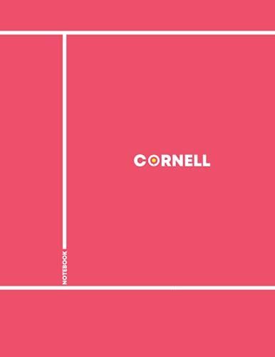 Cornell Notebook: Note Taking System Composition Book: 70 Sheets, 8.5 X 11 Inch, White Paper, Minimalist Light Red Cover (Cornell Notebooks)