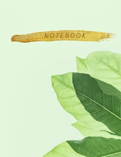 Notebook: 100 Page College Ruled Lined Notebook With Beautiful Plant Cover