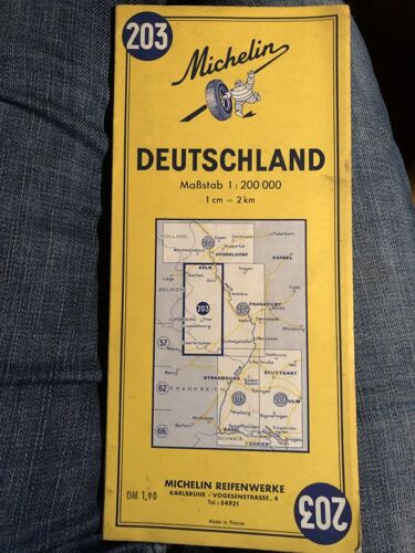 Deutschland Carte Michelin 1964