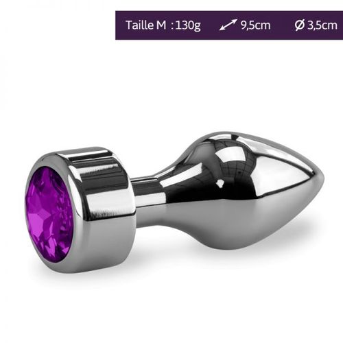 Plug Métal Bijou Anal Rosebud Missile M - 8 Coloris