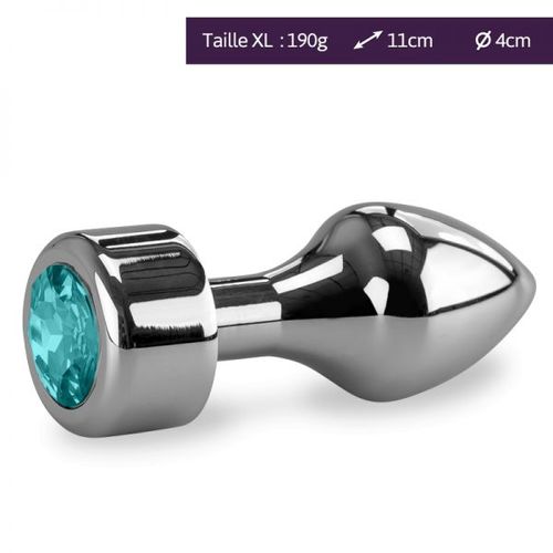 Plug Métal Bijou Anal Rosebud Missile L - 8 Coloris