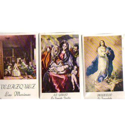 Lot De 3 Boites D'allumettes Grand Format Neuves / Themes : Peintes : Velasquez, Murillo, El Greco