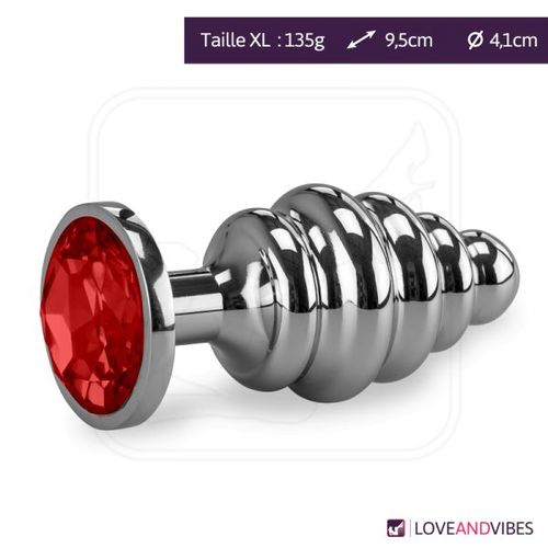 Bijou Anal Rosebud Torsadé L - 8 Coloris
