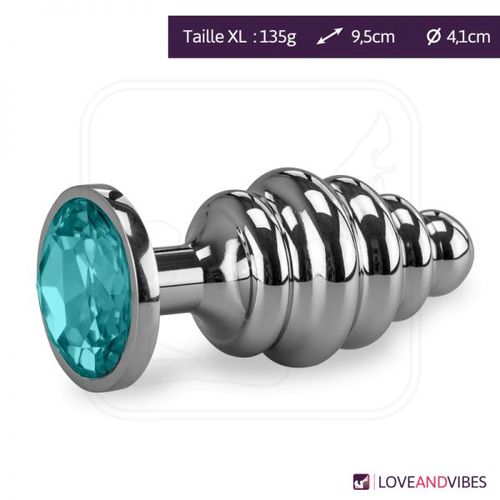 Bijou Anal Rosebud Torsadé L - 8 Coloris